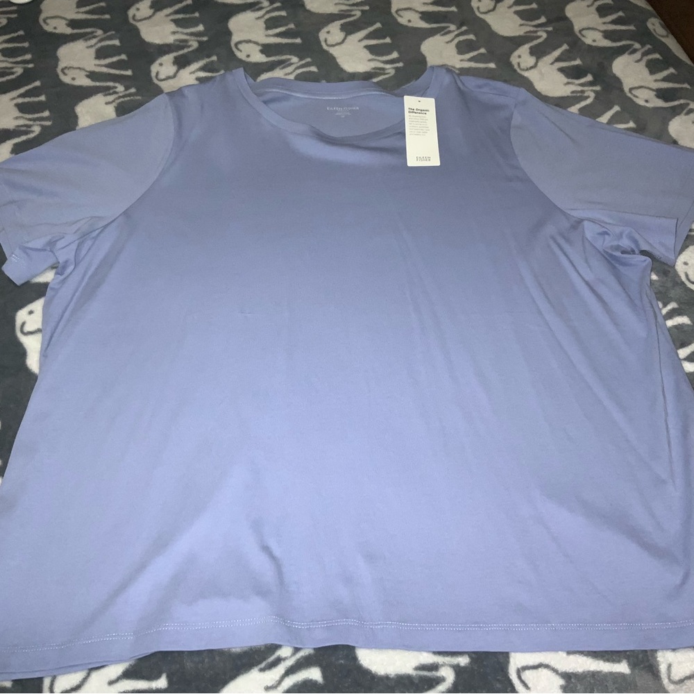 NWT EILEEN FISHER woman’s short sleeve top. 2X.